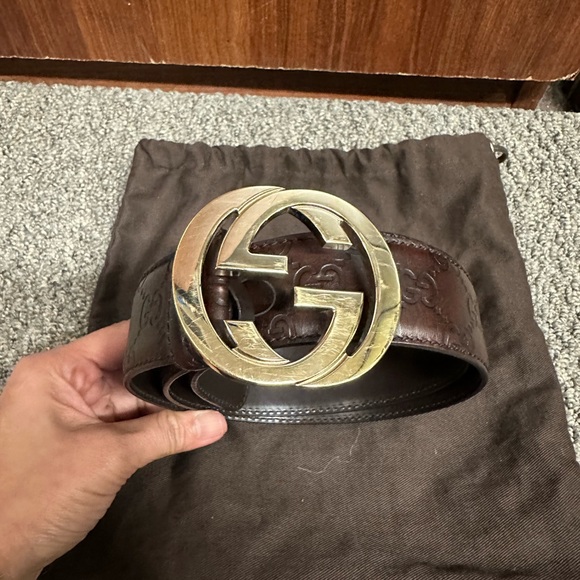 Gucci leather Belt